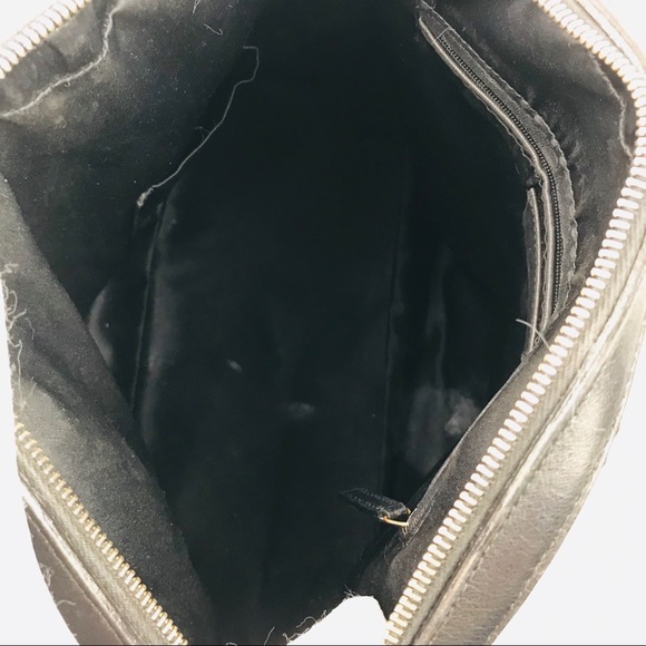 Authentic Yves Saint Laurent Fauve Blk Leather Bag - Picture 7 of 8